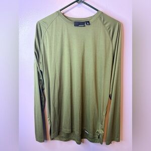 Truewerk B1 LS Sun Tee Mens Large Green Performance Work Shirt Lightweight